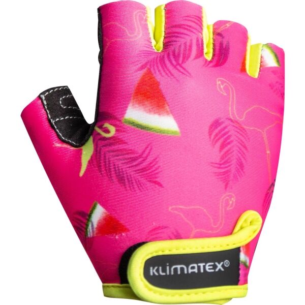 Klimatex ALEDKA Детски велосипедни ръкавици, розово, Veľkosť 6