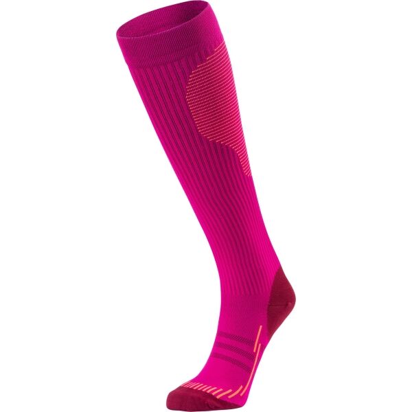 Klimatex SAGE Компресиращи  дълги чорапи, винен, Veľkosť 39-42