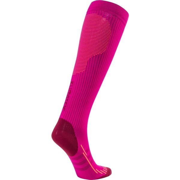 Klimatex SAGE Компресиращи  дълги чорапи, винен, Veľkosť 39-42