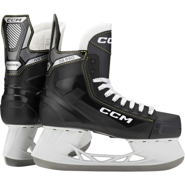 CCM TACKS AS 550 INT Eishockeyschuhe, Schwarz, Größe 40.5
