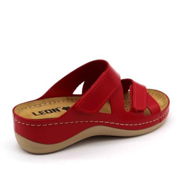 LEONS MAJA Damen Pantoffeln, Rot, Größe 39