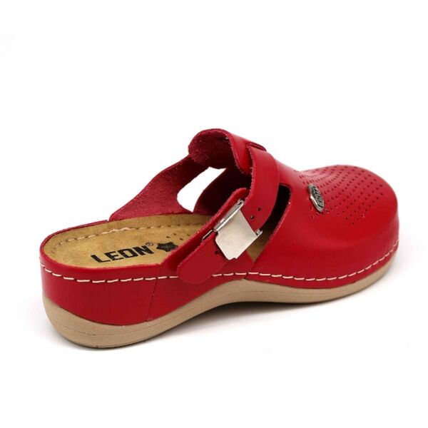 LEONS LUNA Damen Pantoffeln, Rot, Größe 40