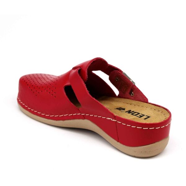 LEONS LUNA Damen Pantoffeln, Rot, Größe 39