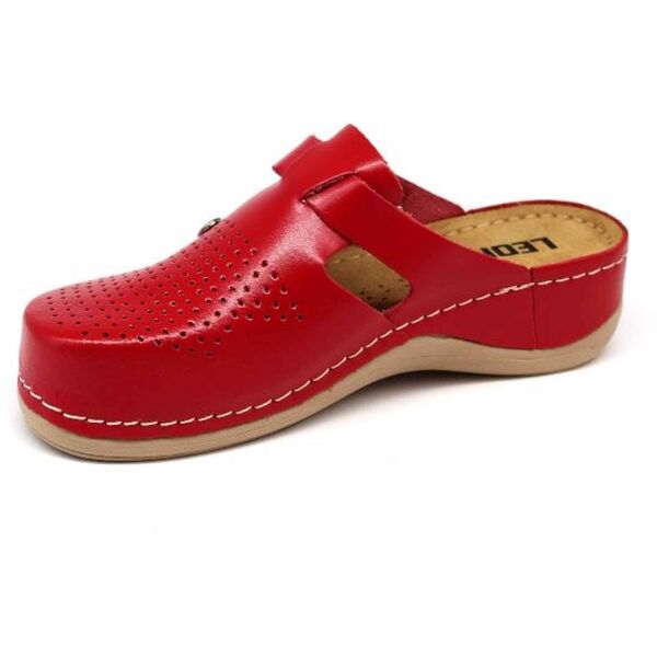 LEONS LUNA Damen Pantoffeln, Rot, Größe 40