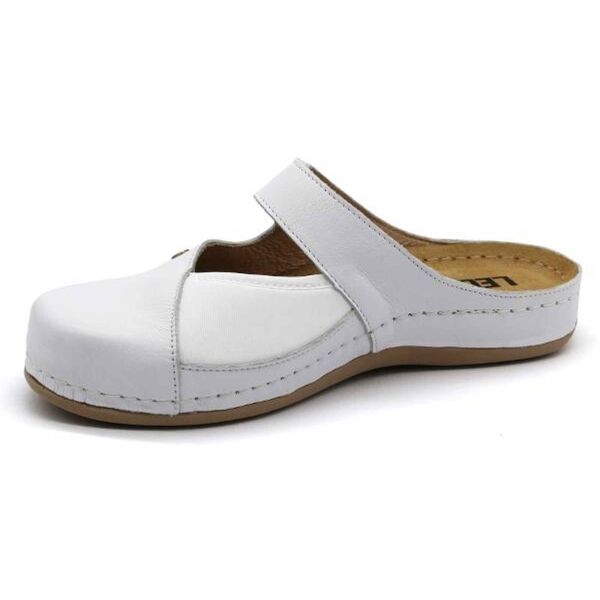 LEONS ORTHO Damen Pantoffeln, Weiß, Größe 40