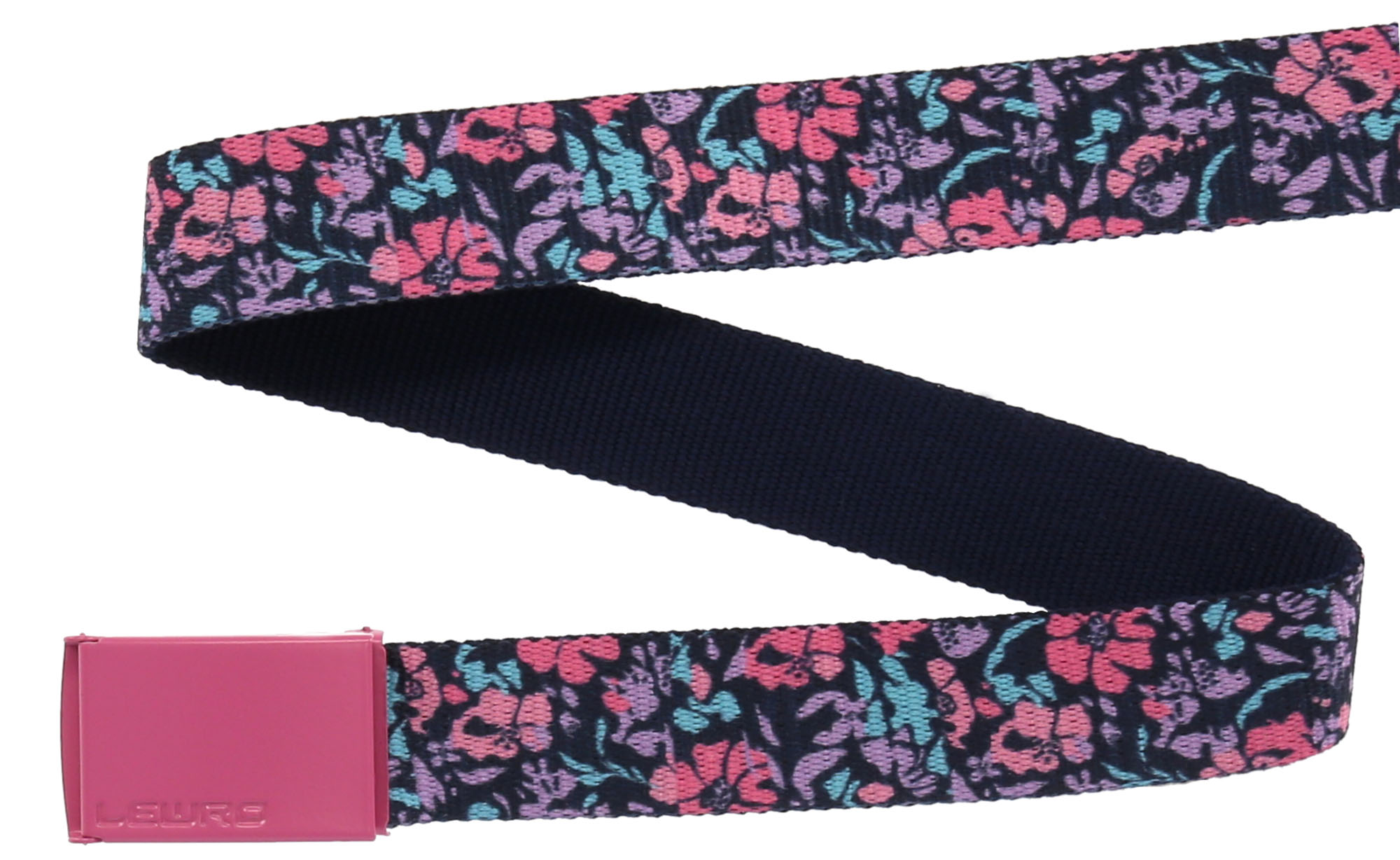 Children's fabric belt with a metal buckle
