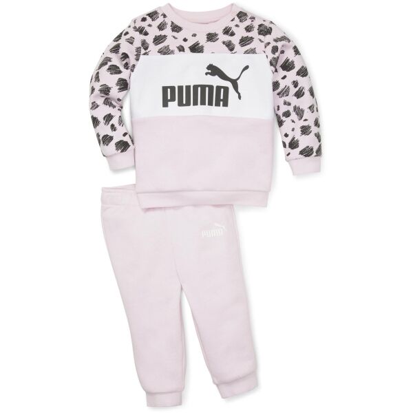 Puma ESS+ MATES INFANTS JOGGER FL DESERT Gyerek melegítő szett, rózsaszín, méret 104