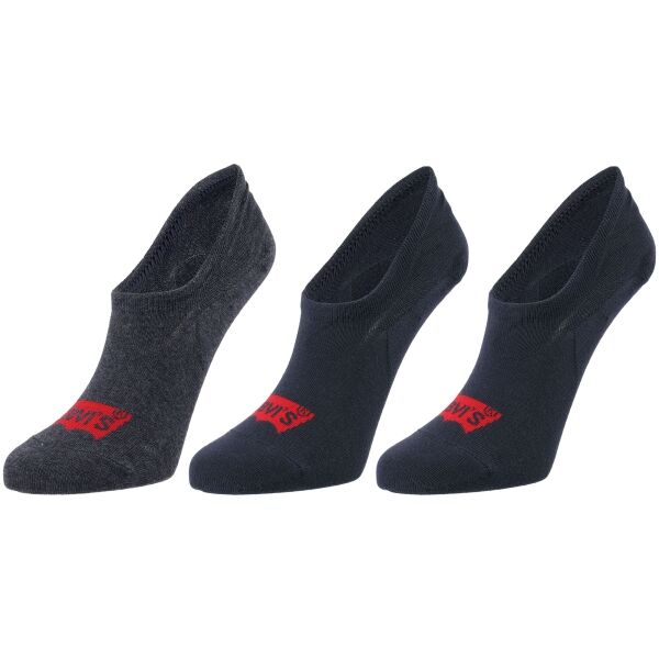 Levi's FOOTIE HIGH RISE BATWING LOGO 3P Чорапи, черно, размер