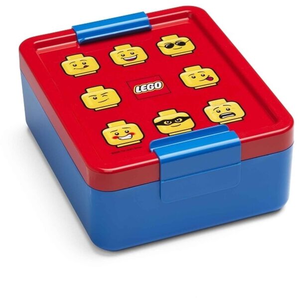 Iconic kék uzsonnás doboz piros fedéllel - LEGO®