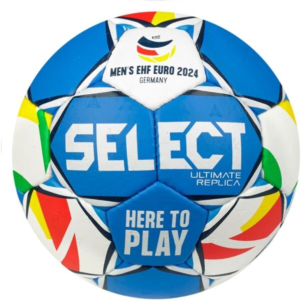 Select REPLICA EHF EURO MEN 2024 Kézilabda labda, fehér, méret 1
