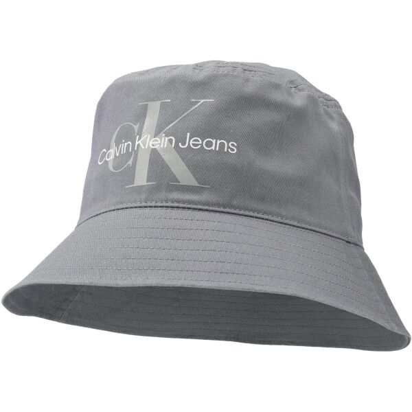 Calvin Klein MONOGRAM SOFT BUCKET HAT Универсална шапка, сиво, Veľkosť UNI