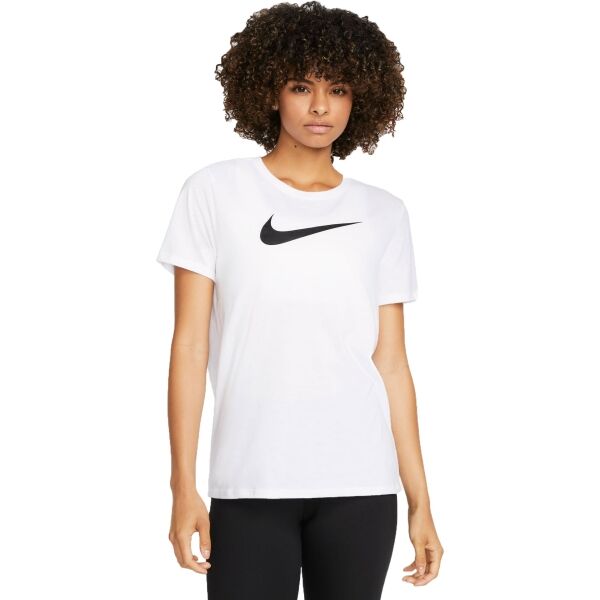 Nike NK DF TEE SWOOSH Női póló, fehér, méret S