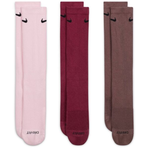 Nike EVERYDAY PLUS CUSHIONED Férfi magasszárú zokni, rózsaszín, méret M