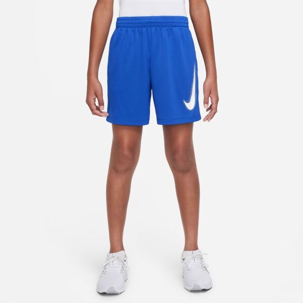 Nike DF MULTI+ SHORT HBR Jungenshorts, Blau, Größe M