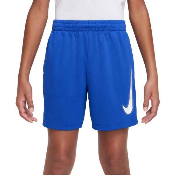 Nike DF MULTI+ SHORT HBR Jungenshorts, Blau, Größe S