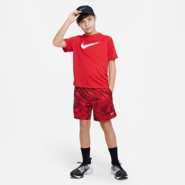Nike DF MULTI+ SS TOP HBR Jungenshirt, Rot, Größe XL