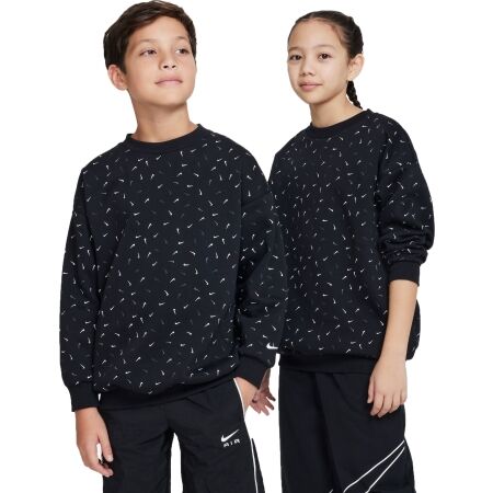 Nike NSW ICON FLC CREW LOGO PRNT - Kinder Sweatshirt