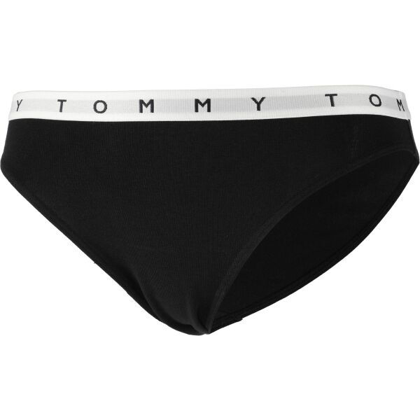 Tommy Hilfiger TOMMY COTTON-3P BIKINI PRINT Дамски бикини, черно, Veľkosť L