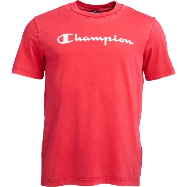 Champion OLD SCHOOL CREWNECK T-SHIRT Herrenshirt, Rot, Größe XXL