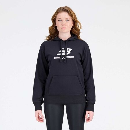 New Balance ESSENTIALS STACKED LOGO FRENCH TERRY HOODIE W - Women's sweatshirt