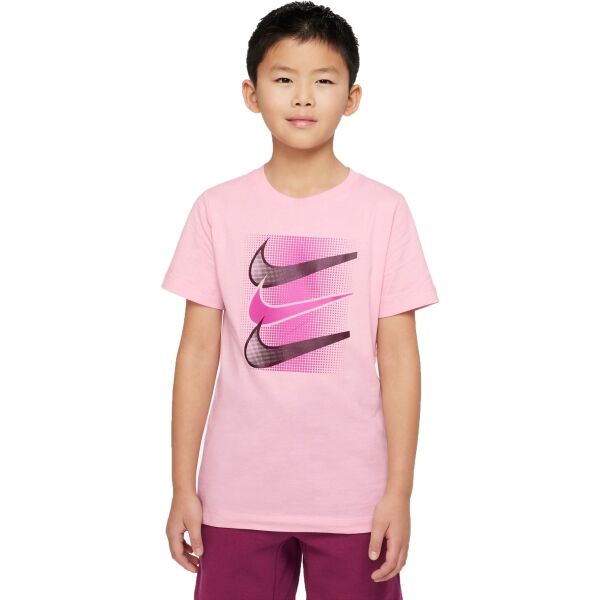 Nike NSW TEE CORE BRANDMARK 4 Gyerek póló, rózsaszín, méret M