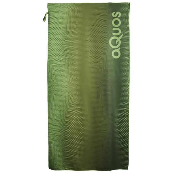 AQUOS TECH TOWEL 75x150 Gyorsan száradó sporttörülköző, zöld, méret os