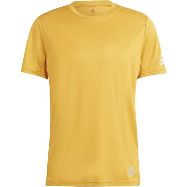 adidas RUN IT TEE M Мъжка тениска за бягане, жълто, размер