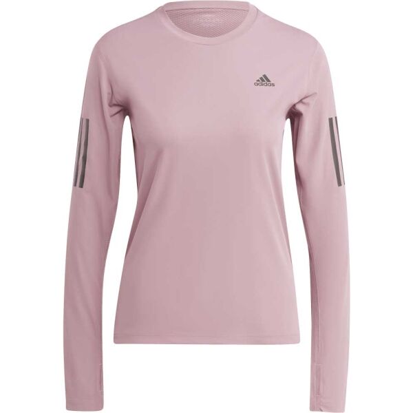 adidas OTR LS TEE Női póló futáshoz, lila, méret L