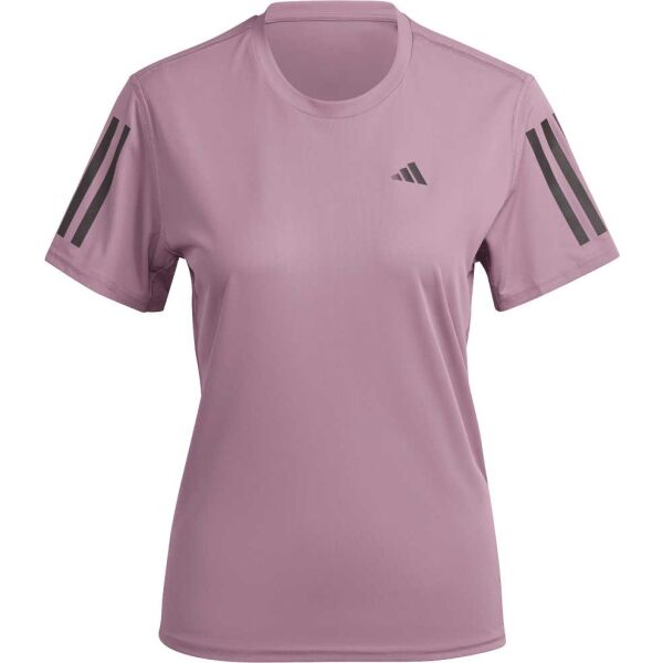 adidas OWN THE RUN TEE Női póló futáshoz, rózsaszín, méret L