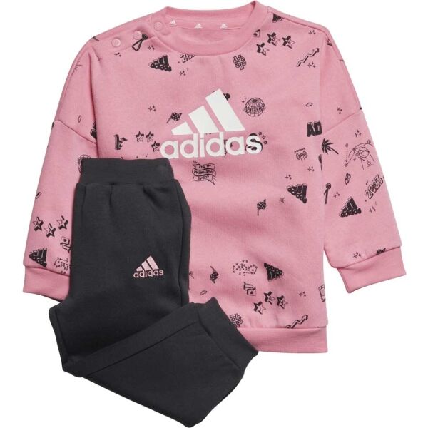 Adidas I BLUV Q3 CSET Спортен комплект за момичета, розово, Veľkosť 98