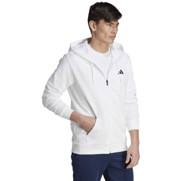 Adidas CLUB HOODIE Trainingssweatshirt Für Den Herrn, Weiß, Größe M