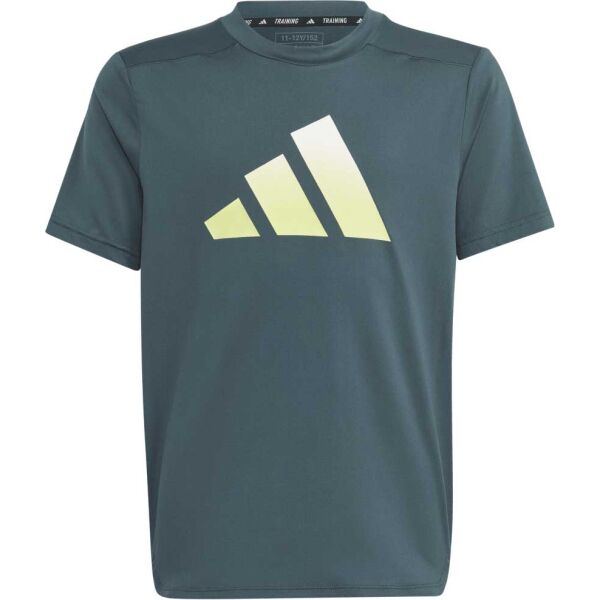 Adidas TI TEE Тренировъчна тениска за момчета, тъмносиво, Veľkosť 128
