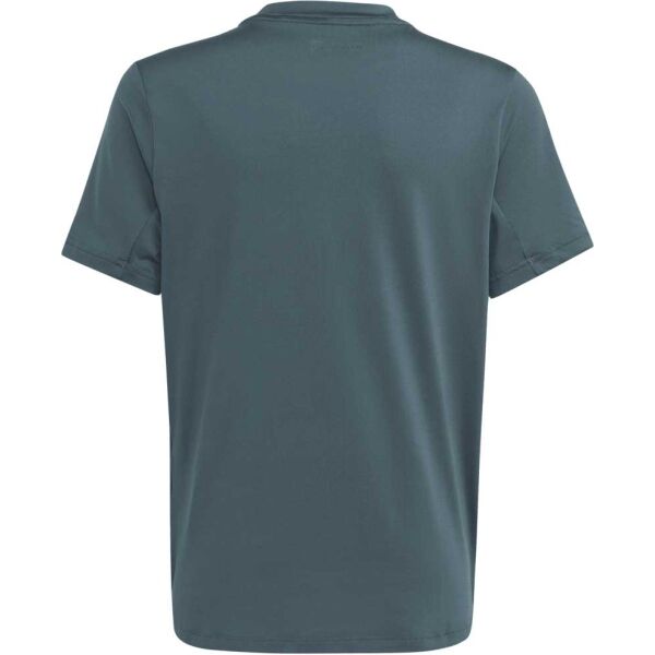 Adidas TI TEE Тренировъчна тениска за момчета, тъмносиво, Veľkosť 140