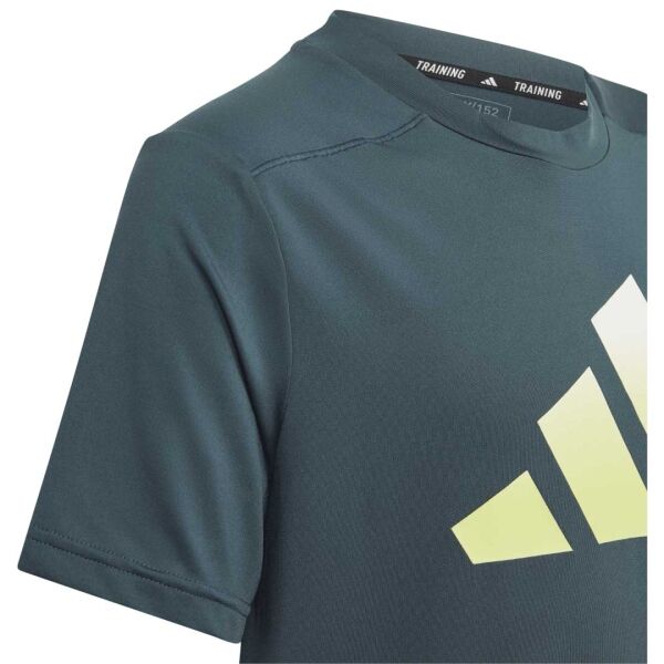 Adidas TI TEE Тренировъчна тениска за момчета, тъмносиво, Veľkosť 128