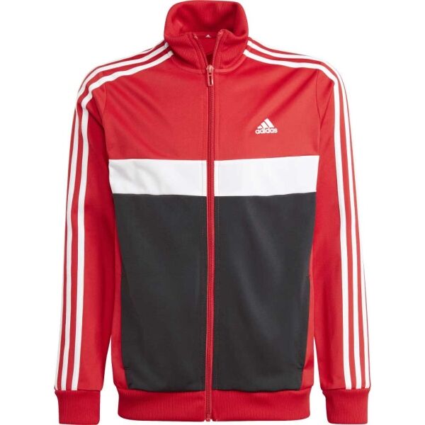 Adidas 3S TIBERIO TS Jungen Trainingsanzug, Rot, Größe 128