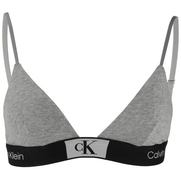 Calvin Klein ´96 COTTON-UNLINED TRIANGLE Sport BH, Grau, Größe XS