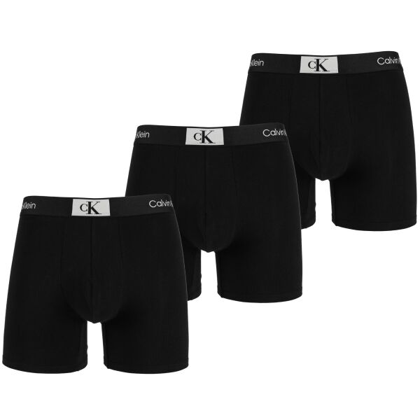 Calvin Klein ´96 COTTON-BOXER BRIEF 3PK Мъжки боксерки, черно, размер