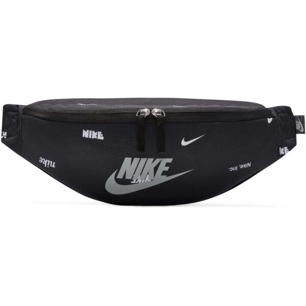 Nike HERITAGE WAISTPACK AOP Чантичка за кръст, черно, Veľkosť Os