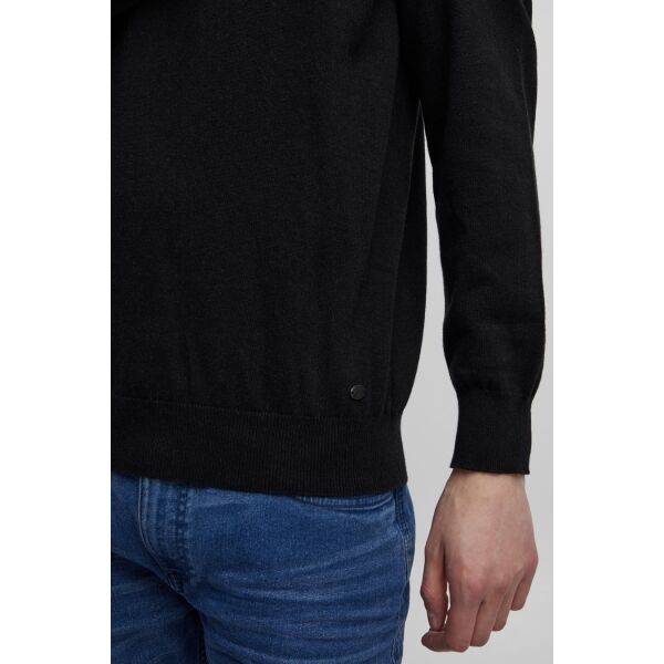 BLEND BHNOLEN PULLOVER Мъжки пуловер, черно, Veľkosť M