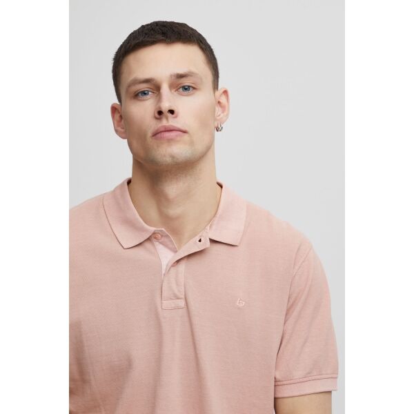 BLEND BHEDINGTON POLO Мъжка  тениска с яка, розово, Veľkosť XXXL