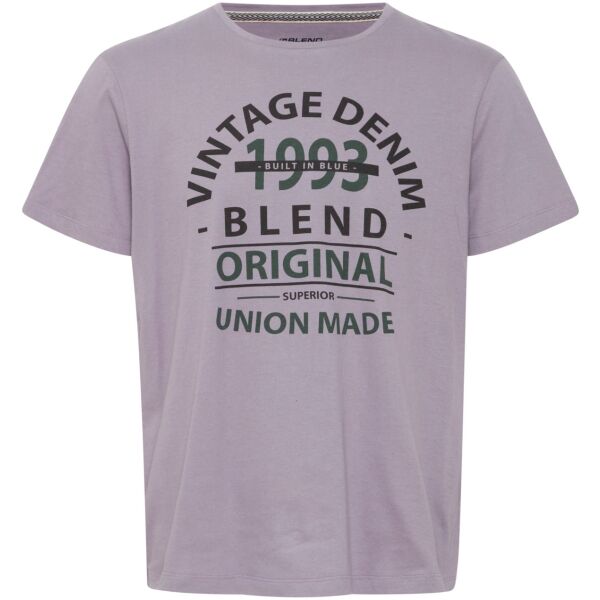BLEND TEE REGULAR FIT Herrenshirt, Violett, Größe XL