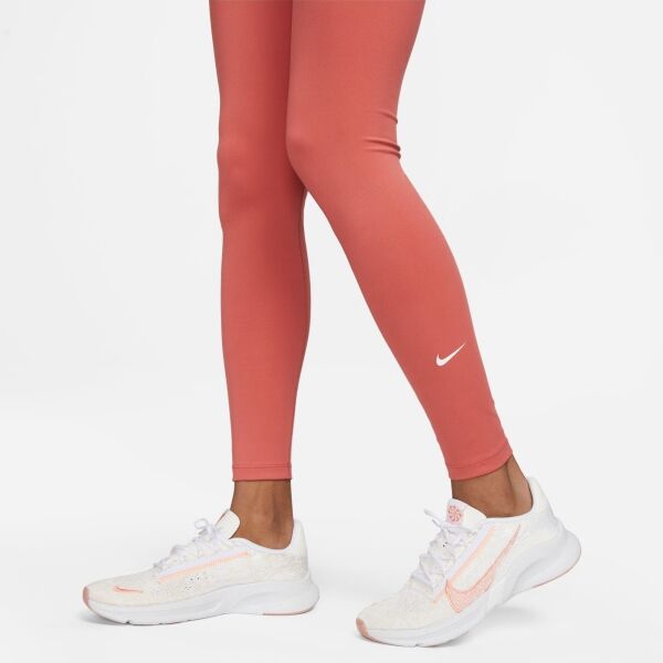 Nike ONE DF MR TGT W Damen Sportleggings, Orange, Größe M