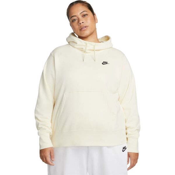 Nike NSW CLUB FLC FNL HOODIE PLUS Női pulóver, sárga, méret 4x