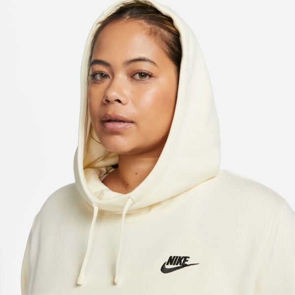 Nike NSW CLUB FLC FNL HOODIE PLUS Damen Sweatshirt, Gelb, Größe 2x