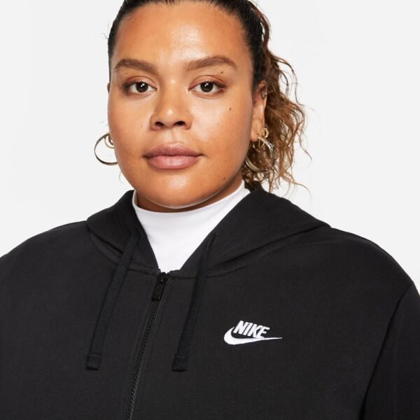 Nike NSW CLUB FLC FZ HDY STD PLUS Damen Sweatshirt, Schwarz, Größe 3x