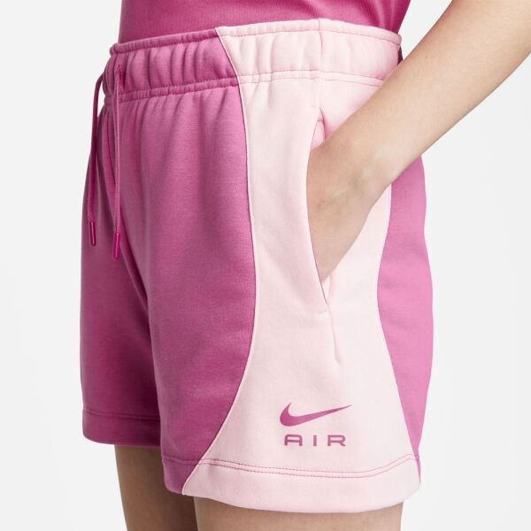 Nike NSW AIR FLC MR SHORT Damenshorts, Rosa, Größe XL