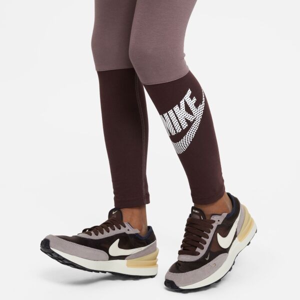 Nike NSW FAVORITES HW LEGGING DNC Клин за момичета, кафяво, Veľkosť S