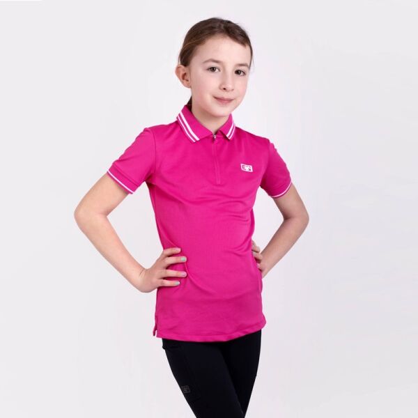 PROGRESS EQ LUKANA GIRL Момичешка тениска за езда, розово, Veľkosť 152-158