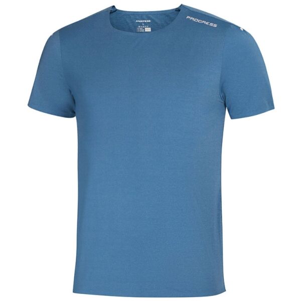 PROGRESS MARCOS Férfi póló sportoláshoz, kék, méret L
