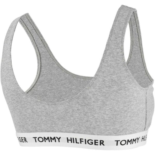 Tommy Hilfiger TOMMY 85 RIB-BRALETTE Dámska Podprsenka, Sivá, Veľkosť XL
